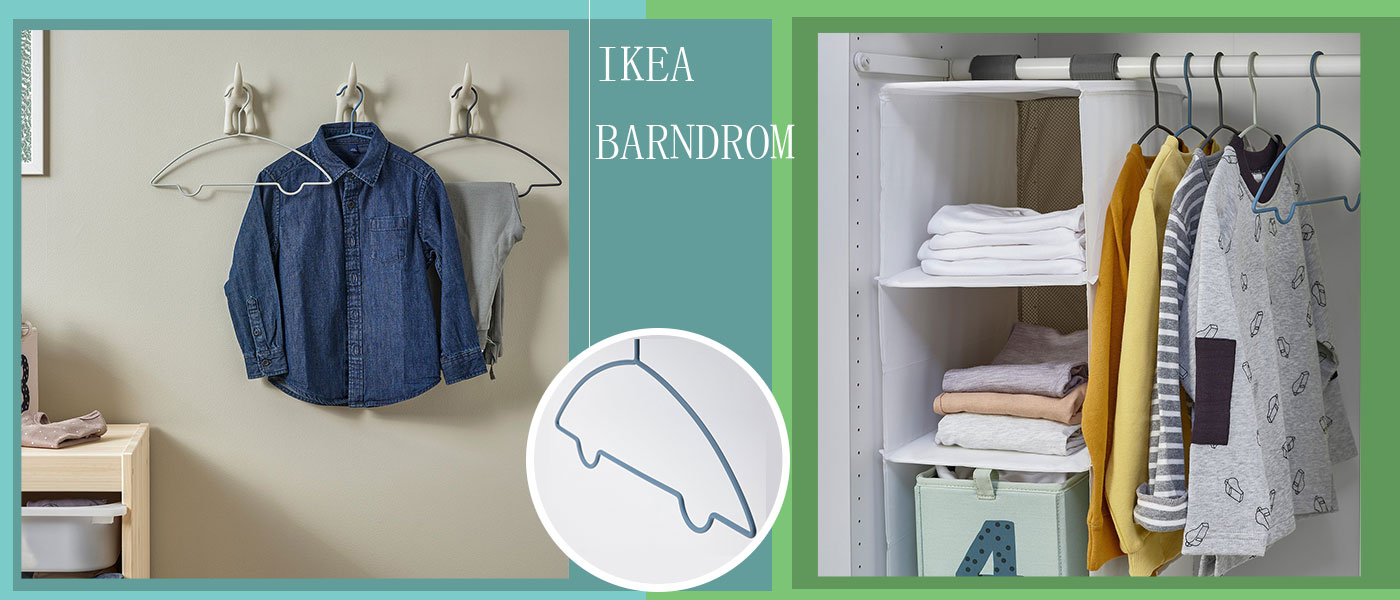 ست 3 عددی چوب لباسی کودک ایکیا مدل IKEA BARNDROM